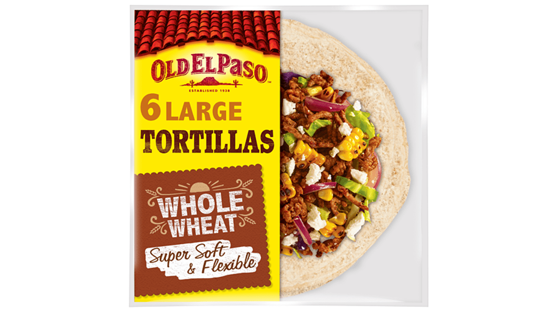 super soft flexible whole wheat six large tortillas